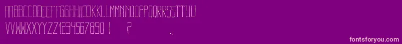 BadasstypographyRegular Font – Pink Fonts on Purple Background