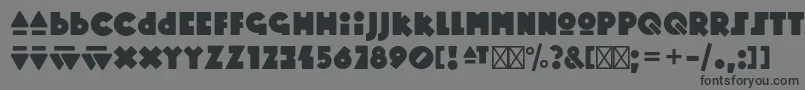 MopsterRegular Font – Black Fonts on Gray Background
