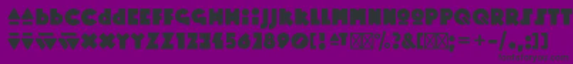 フォントMopsterRegular – 紫の背景に黒い文字