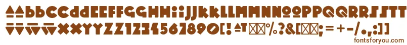 Шрифт MopsterRegular – коричневые шрифты на белом фоне