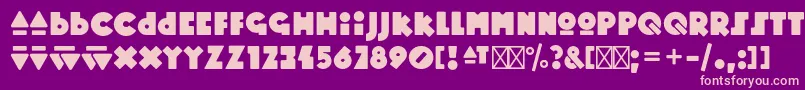 MopsterRegular Font – Pink Fonts on Purple Background