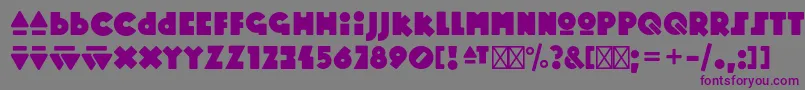 Шрифт MopsterRegular – фиолетовые шрифты на сером фоне
