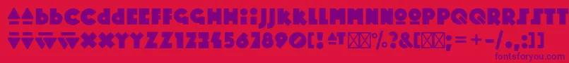Шрифт MopsterRegular – фиолетовые шрифты на красном фоне