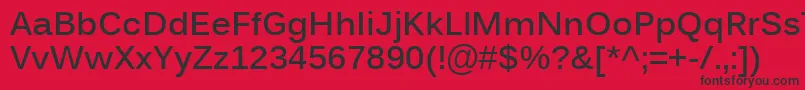 KalingaBold Font – Black Fonts on Red Background