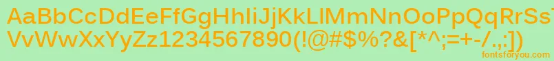 KalingaBold Font – Orange Fonts on Green Background