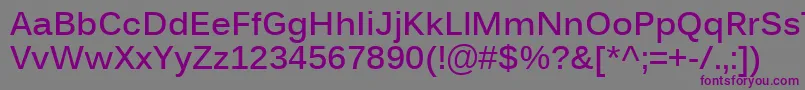 KalingaBold Font – Purple Fonts on Gray Background