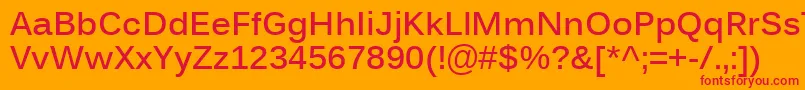 KalingaBold Font – Red Fonts on Orange Background