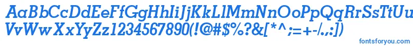 Шрифт Jaakssk ffy – синие шрифты на белом фоне