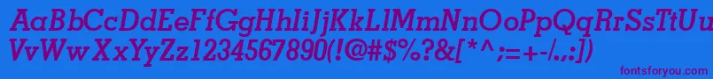 Jaakssk ffy Font – Purple Fonts on Blue Background