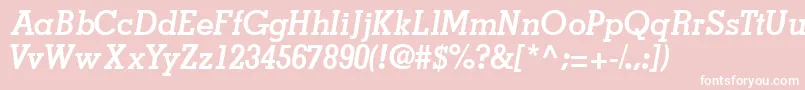 Jaakssk ffy Font – White Fonts on Pink Background