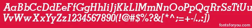 Jaakssk ffy Font – White Fonts on Red Background