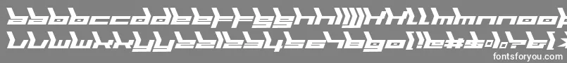 Biomechanic Font – White Fonts on Gray Background