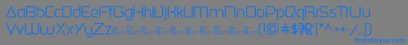 Шрифт PenguinSans0.500 – синие шрифты на сером фоне