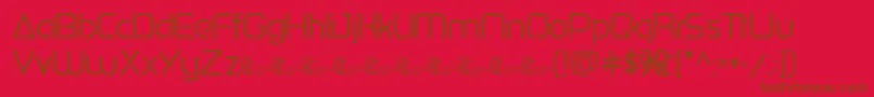 PenguinSans0.500 Font – Brown Fonts on Red Background