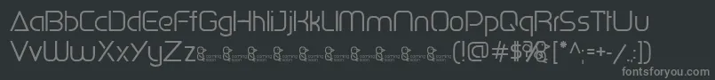 PenguinSans0.500 Font – Gray Fonts on Black Background