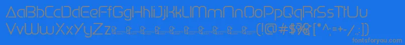 フォントPenguinSans0.500 – 青い背景に灰色の文字