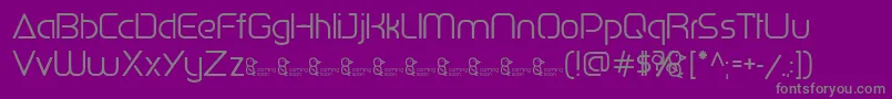 PenguinSans0.500 Font – Gray Fonts on Purple Background