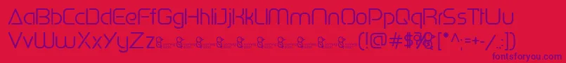 PenguinSans0.500 Font – Purple Fonts on Red Background