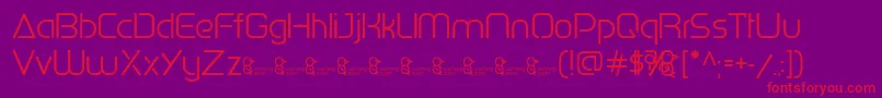 fuente PenguinSans0.500 – Fuentes Rojas Sobre Fondo Morado