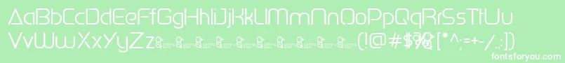 fuente PenguinSans0.500 – Fuentes Blancas Sobre Fondo Verde