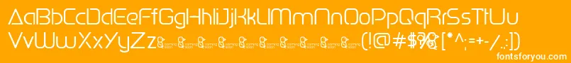 PenguinSans0.500 Font – White Fonts on Orange Background