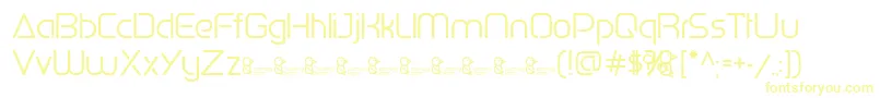 PenguinSans0.500 Font – Yellow Fonts on White Background