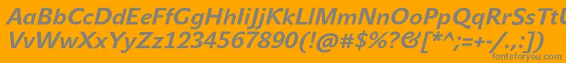 More about JohnsansTextProBoldItalic Font JohnsansTextProBoldItalic Font – Gray Fonts on Orange Background
