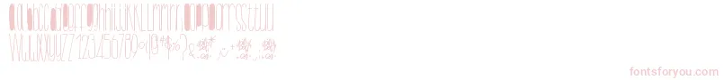 Шрифт BillybopMinuskuli – розовые шрифты на белом фоне