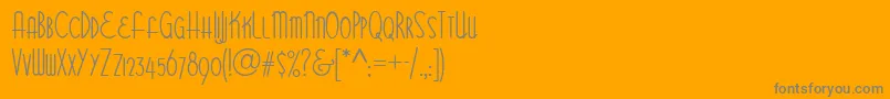 BittersweetNf Font – Gray Fonts on Orange Background