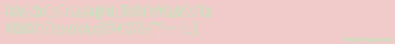 BittersweetNf Font – Green Fonts on Pink Background