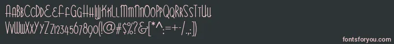 フォントBittersweetNf – 黒い背景にピンクのフォント