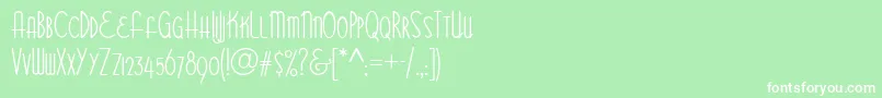 BittersweetNf Font – White Fonts on Green Background