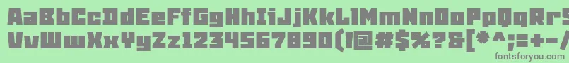 SnowstormBlack Font – Gray Fonts on Green Background