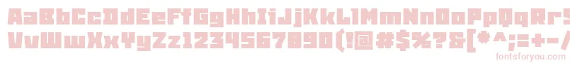 SnowstormBlack Font – Pink Fonts on White Background