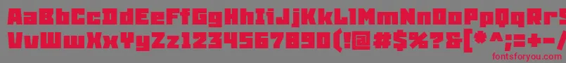 SnowstormBlack Font – Red Fonts on Gray Background