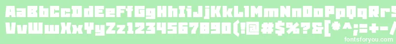 SnowstormBlack Font – White Fonts on Green Background