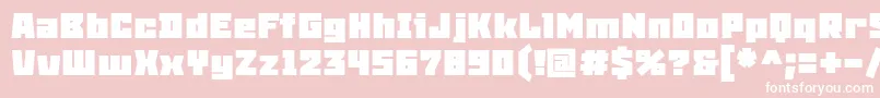 SnowstormBlack Font – White Fonts on Pink Background