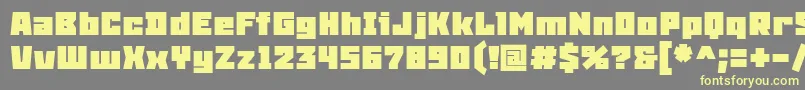 SnowstormBlack Font – Yellow Fonts on Gray Background