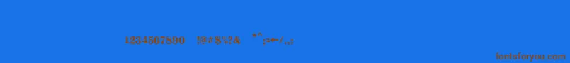 Silverlandc Font – Brown Fonts on Blue Background