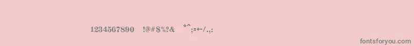 Silverlandc Font – Gray Fonts on Pink Background