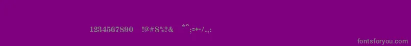 Weitere Informationen zur Silverlandc-Schriftart Silverlandc-Schriftart – Graue Schriften auf violettem Hintergrund