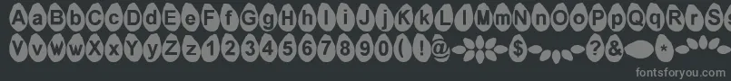 Melonseeds Font – Gray Fonts on Black Background