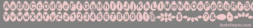 Melonseeds-fontti – vaaleanpunaiset fontit harmaalla taustalla