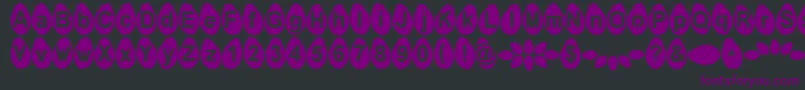 Шрифт Melonseeds – фиолетовые шрифты на чёрном фоне