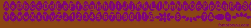 Melonseeds Font – Purple Fonts on Brown Background