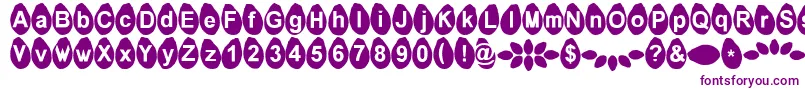 Melonseeds Font – Purple Fonts on White Background