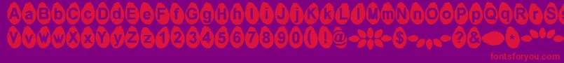 Melonseeds Font – Red Fonts on Purple Background