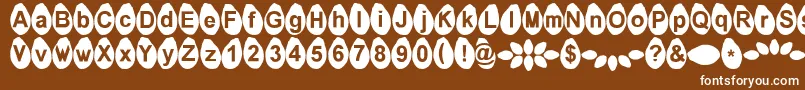 Melonseeds Font – White Fonts on Brown Background