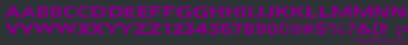 Bactosaurus Font – Purple Fonts on Black Background