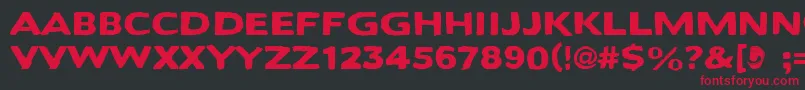 Bactosaurus Font – Red Fonts on Black Background